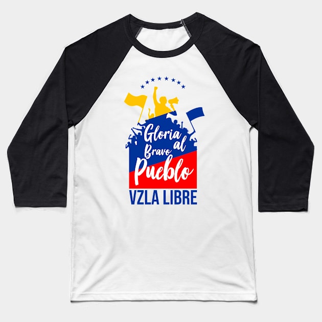 Gloria al bravo pueblo Baseball T-Shirt by josebrito2017